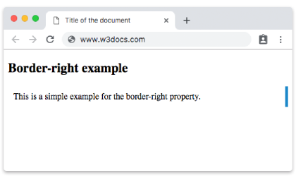 CSS border-right Property