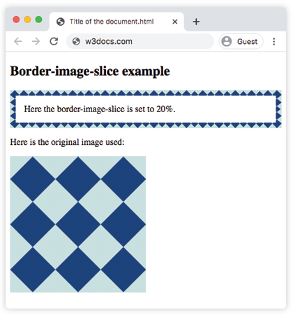 CSS border-image-slice Property