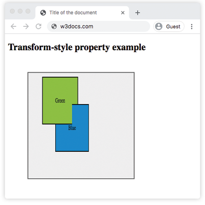 CSS transform-style property