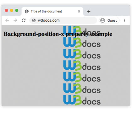 CSS background-position-x set to 70%