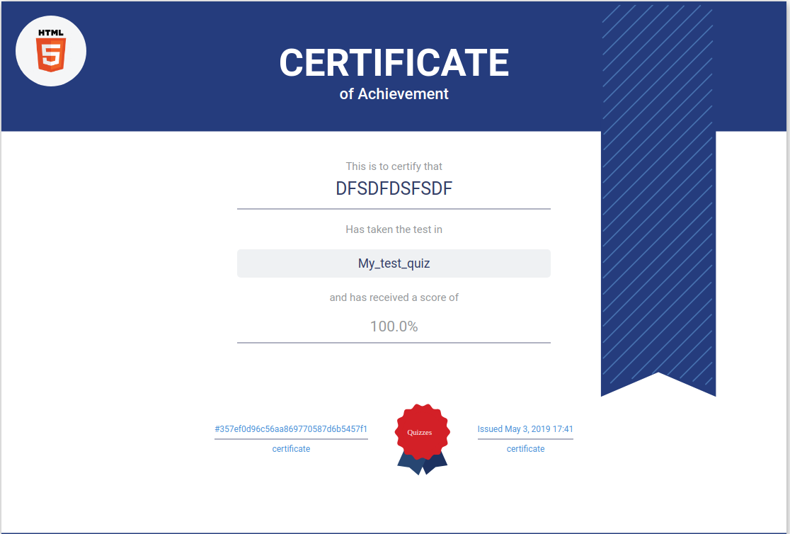 certificate version 3