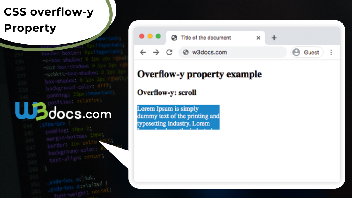 CSS overflow-y Property