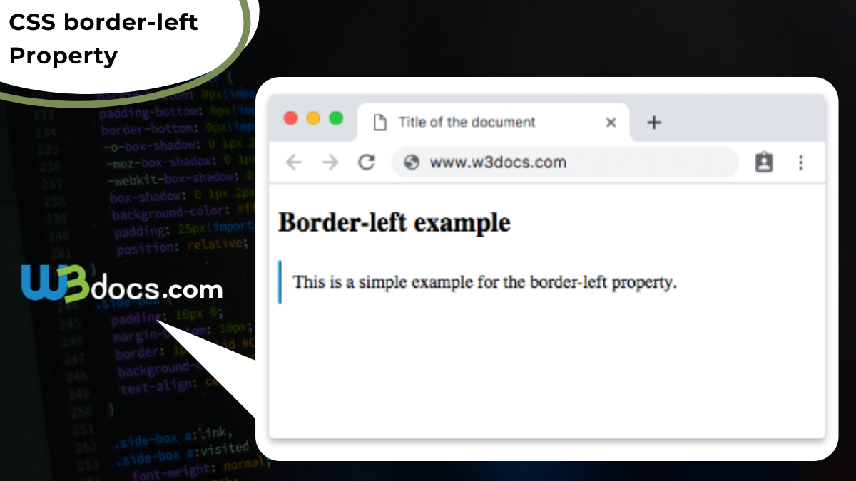 html border-left