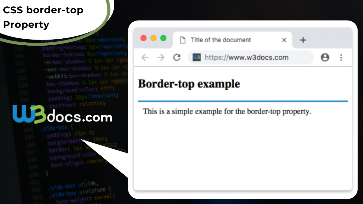 html border-top