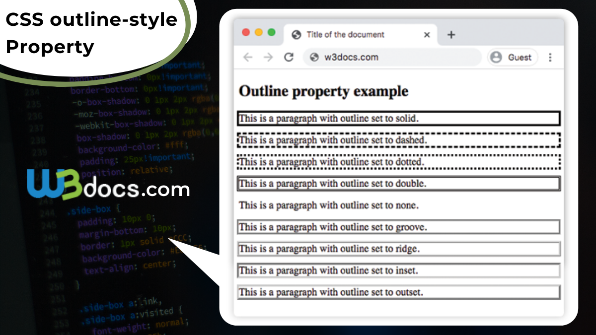 CSS outline-style Property
