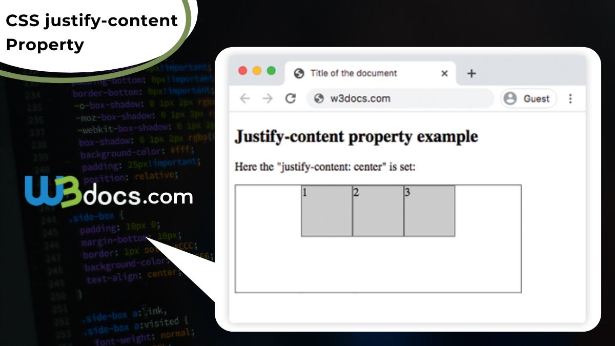Justify content space