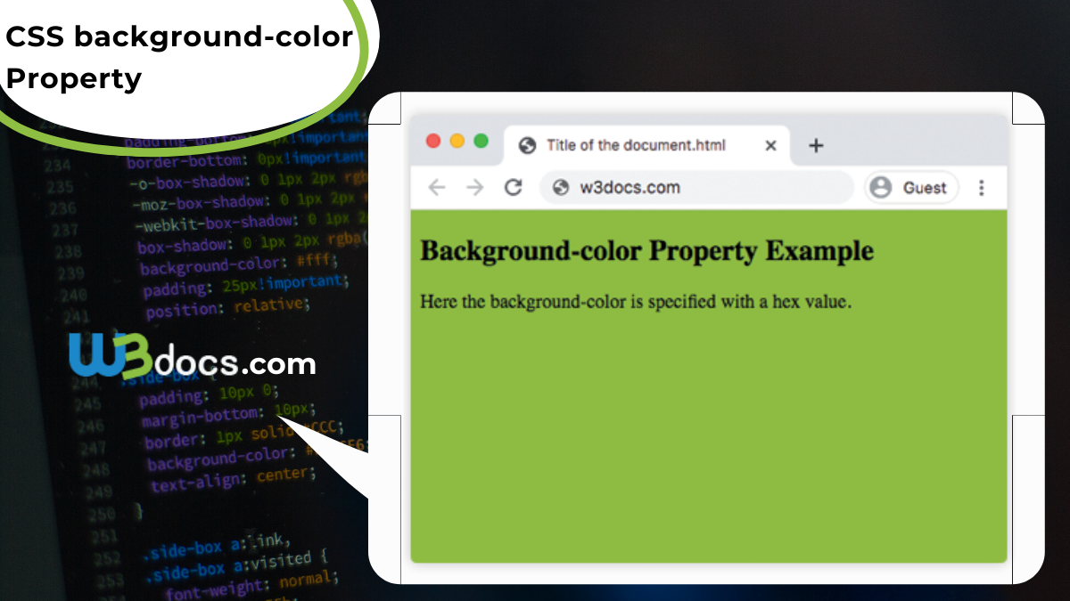 CSS background-color Property