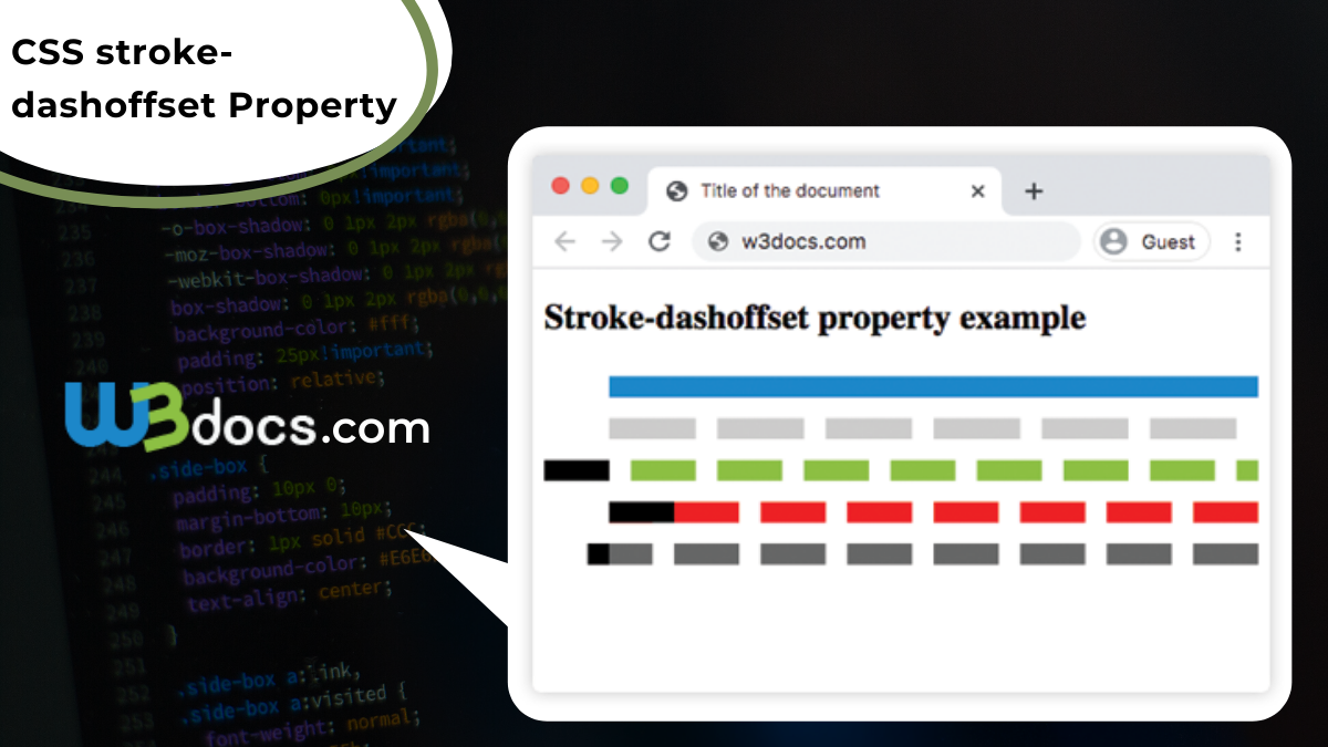 CSS stroke-dashoffset Property CSS stroke-dashoffset Property
