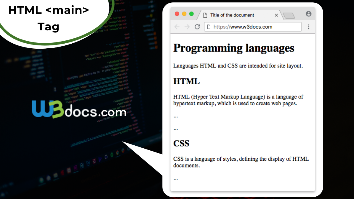 main тег html