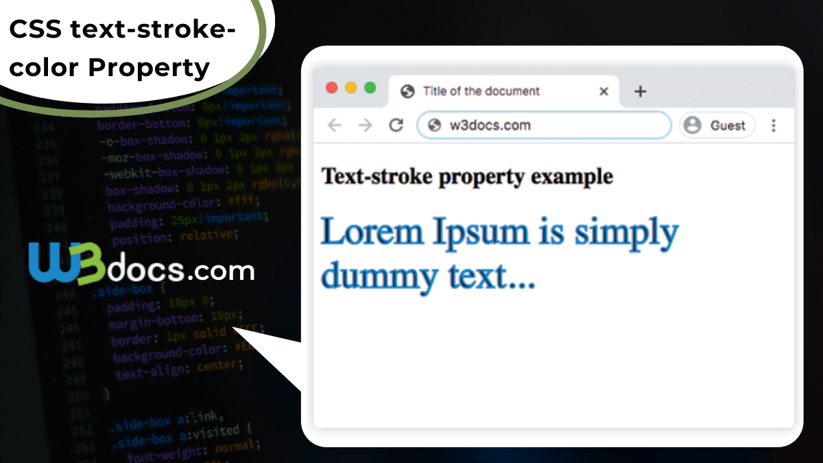 CSS text-stroke-color Property