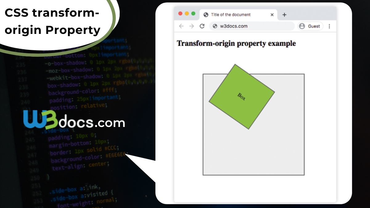 CSS transform-origin Property