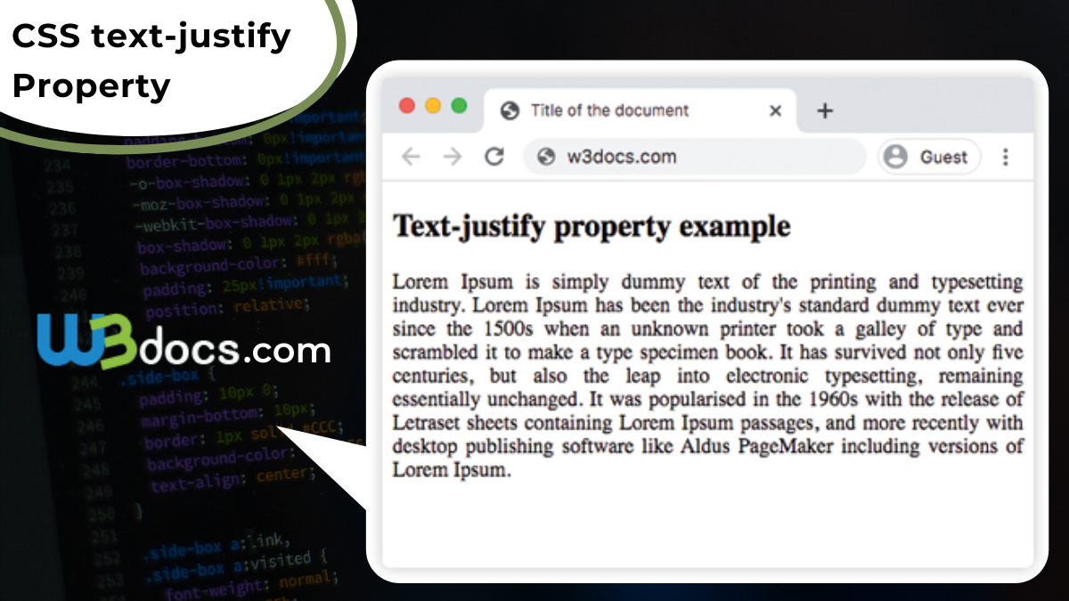 right justify text css