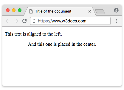 Alignment tag clearance in html