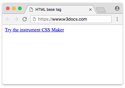 Html tag for shop url