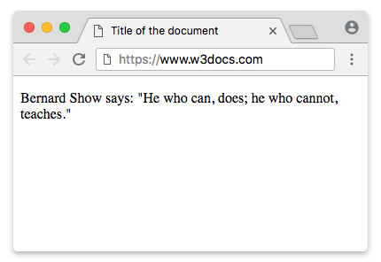 Q tag shop in html