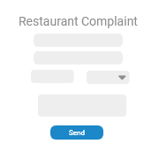 Restaurant complaint form html-form-template