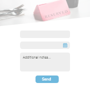 Restaurant reservation form html-form-template