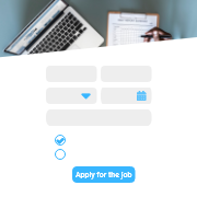 Job application form html-form-template