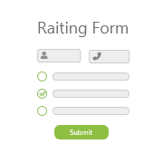 Website raiting form template
