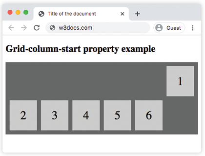 Grid-column-start property