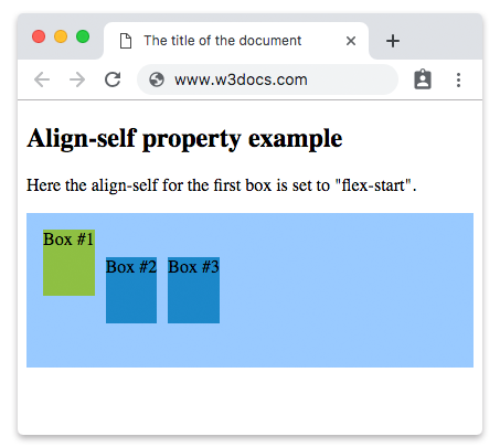 CSS align-self Property