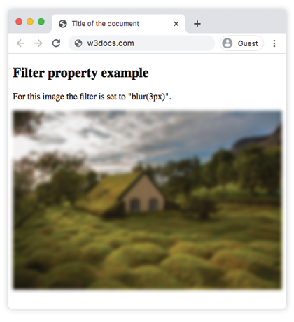 CSS filter Property