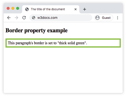 CSS border Property