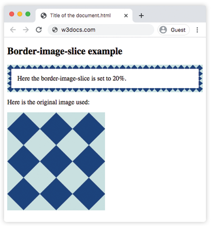 CSS border-image-slice Property