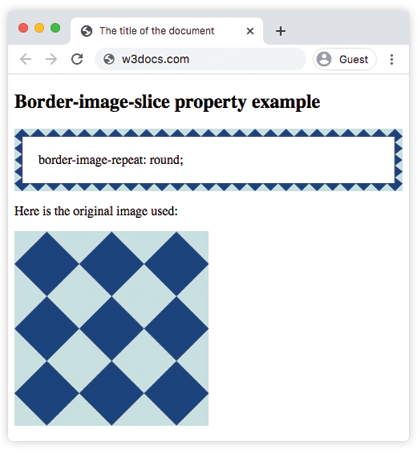 CSS border-image-repeat Property
