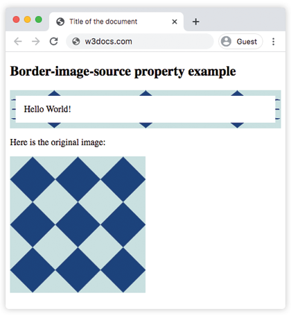 CSS border-image-source description