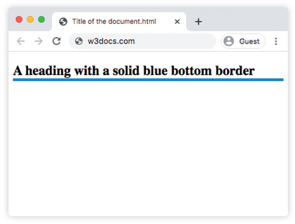 CSS border-bottom-color Property