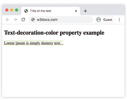 CSS text-decoration-color 