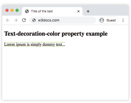 CSS text-decoration-color