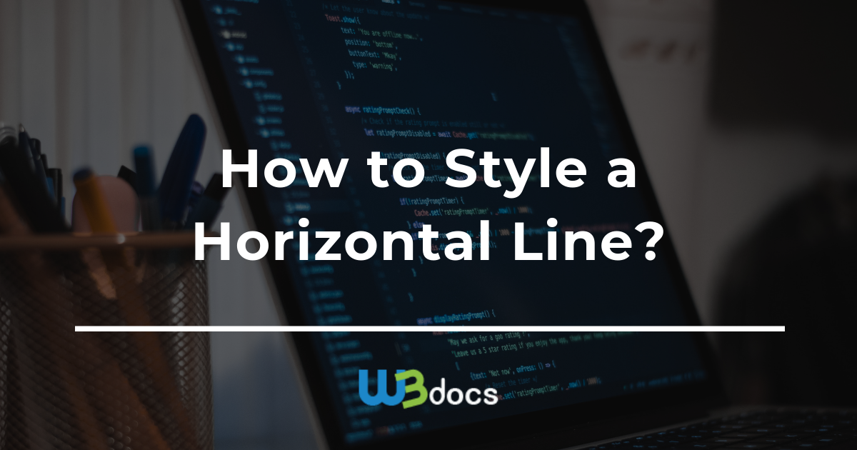 Insert a horizontal line on sale in html