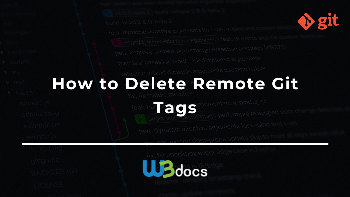How to Delete Remote Git Tags