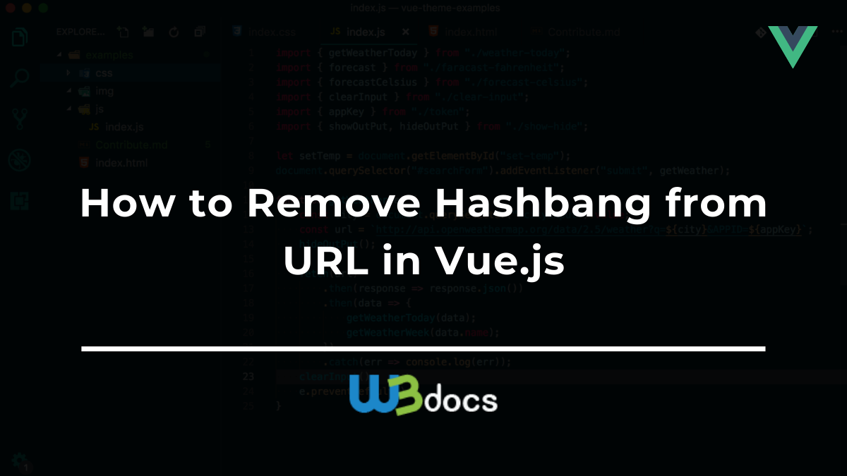 vue js remove params from url