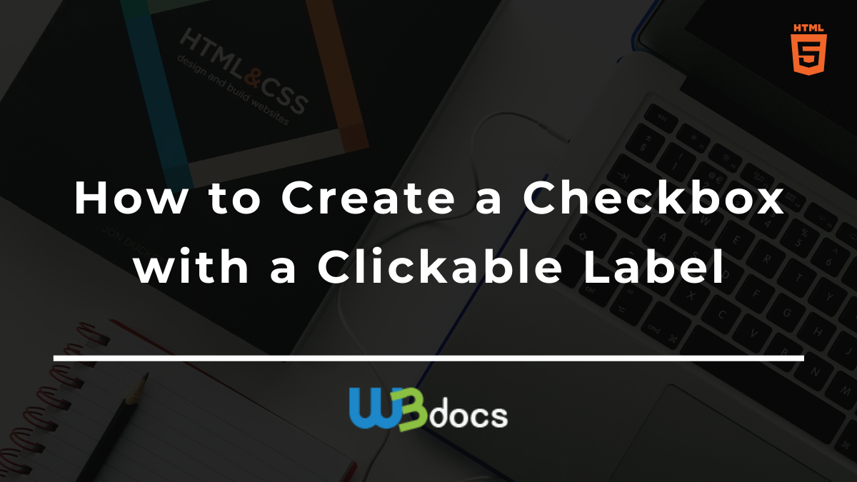 html input checkbox label clickable