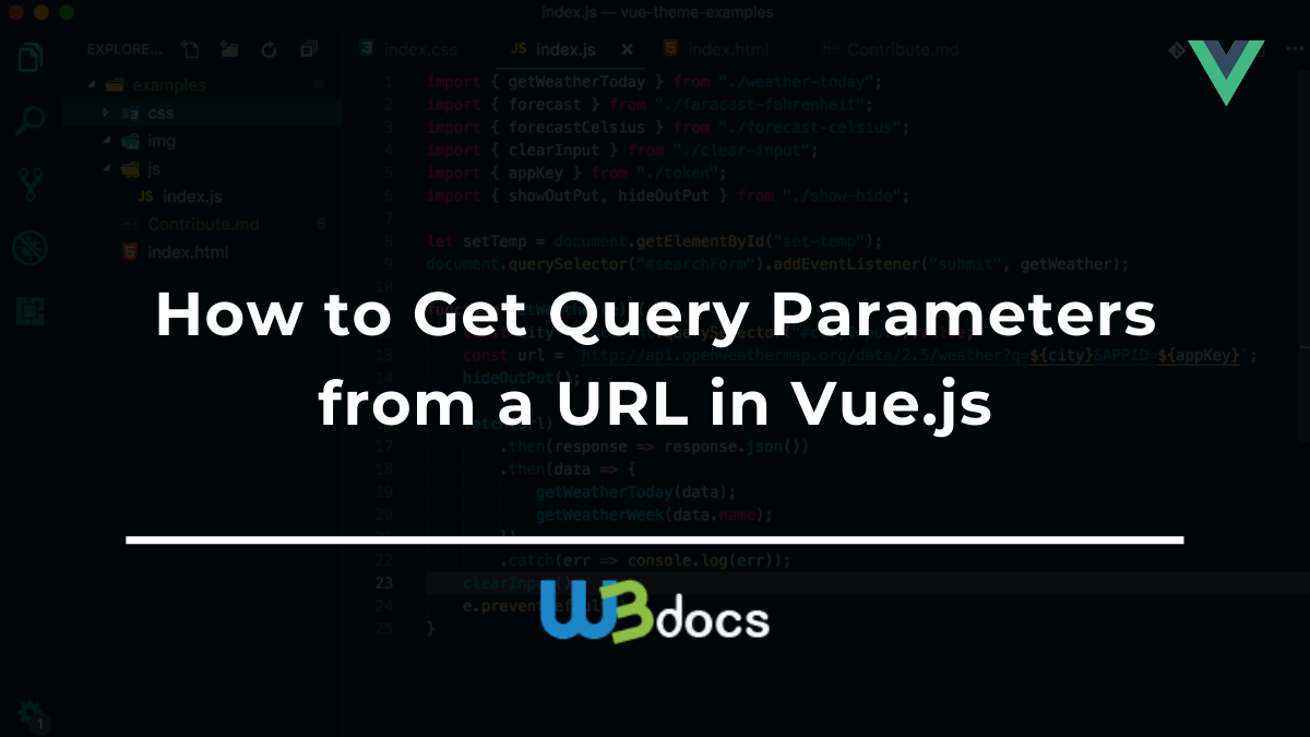 vue js get current url parameters