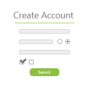 Account registration form